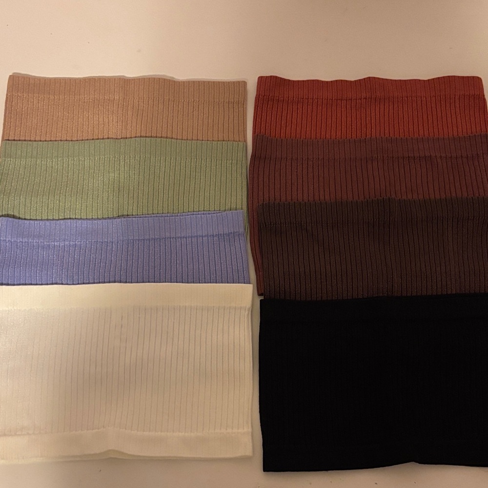 8 Pack Cropped Tube Tops